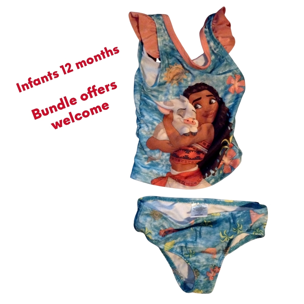@) Disney Moana 2-Piece Swimsuit Set | 12M
